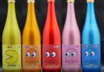 La colección de botellas de la serie Pac-Man Sake